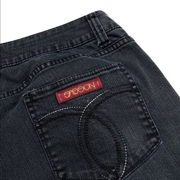 Vintage 80s Sasson Straight Leg Hustle Ooh La La Jeans Sz 14 - Picture 6 of 15